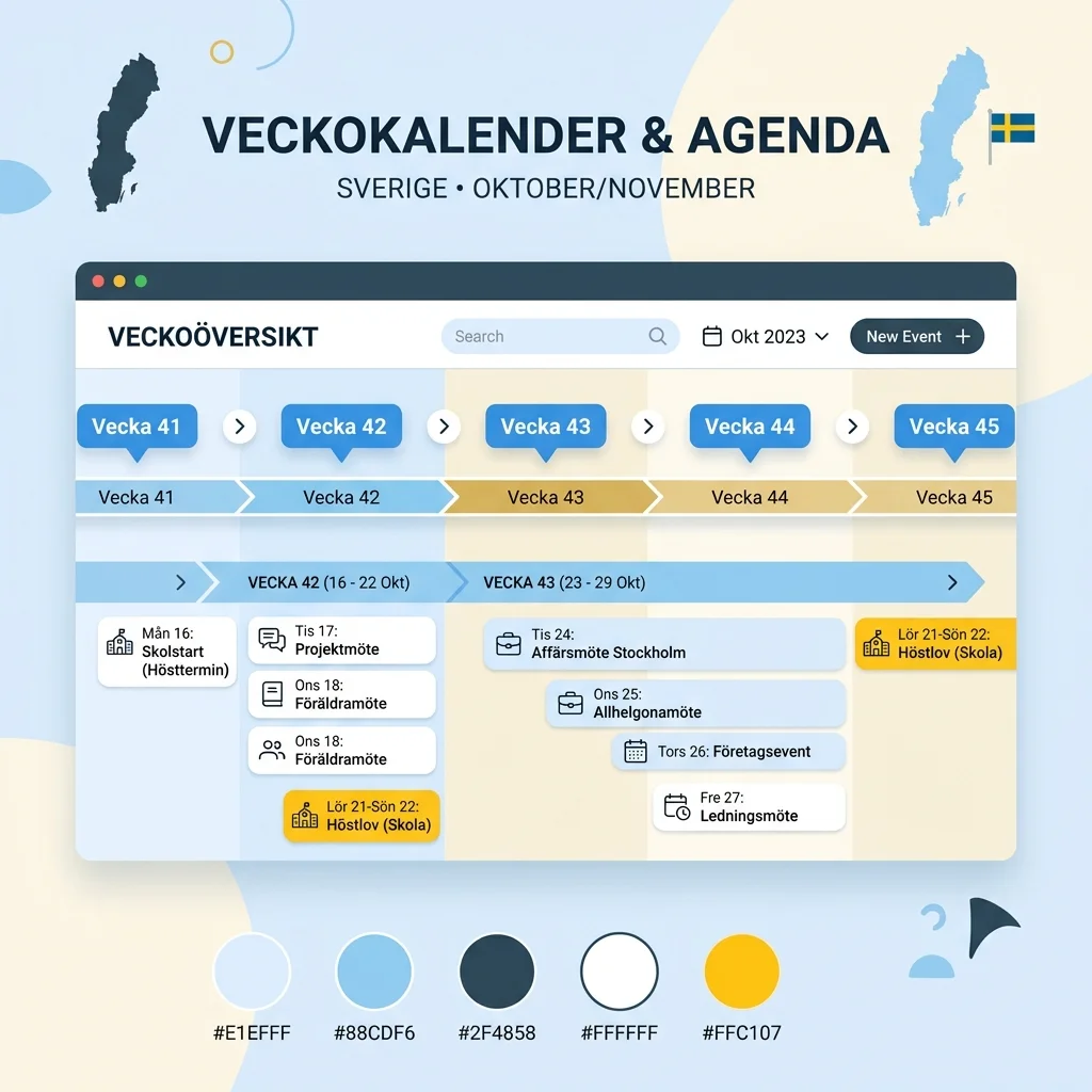 Varför är veckonummer så viktiga i Sverige? En guide till "veckospråket"